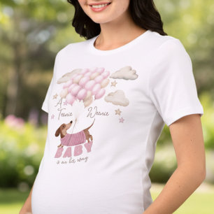 A Teenie Weenie Baby Girl Pregnancy Announcement Tri-Blend Shirt