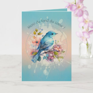 A tender thank you in the colors of dawn card