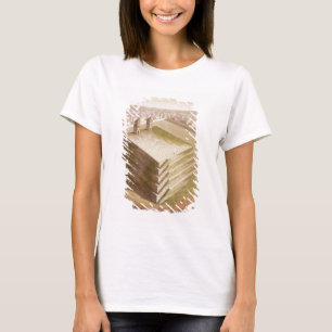 A Teocalli in Mexico (colour engraving) T-Shirt