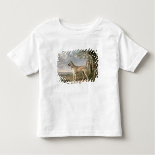 A Terrier on a path in a wooded landscape Toddler T-Shirt