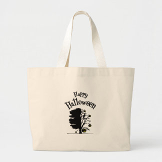 A terrifying Halloween journey into ghosts Large Tote Bag