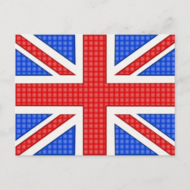 A textured Union Jack flag. Postcard (Front)