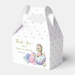 A thank you box with a cute baby shower dragon.