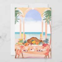 A Thanksgiving Feast in a Tropical Setting