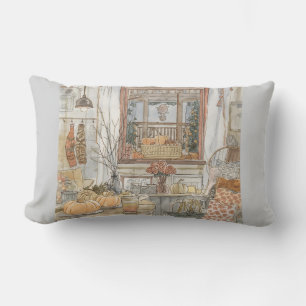A Thanksgiving Tableau, Scandinavia Style Lumbar Cushion