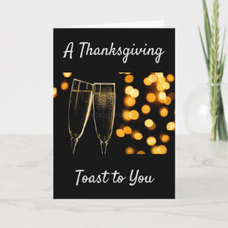 A **THANKSGIVING TOAST** HOLIDAY CARD