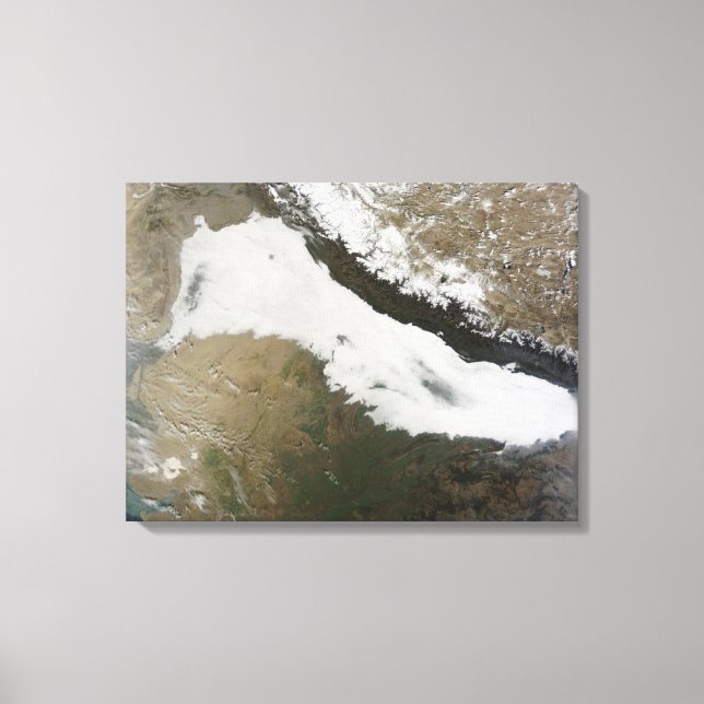 A thick bank of low clouds canvas print (Front)