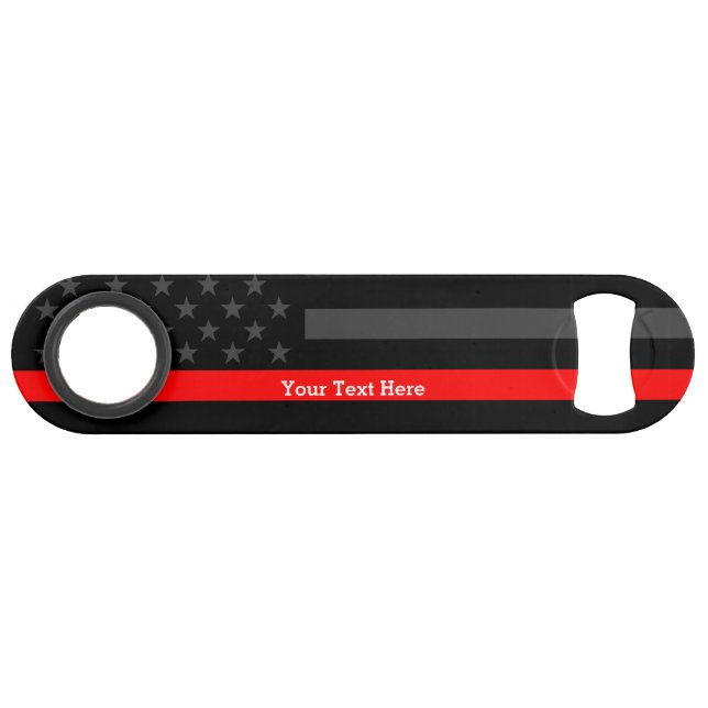 A Thin Red Line US Flag Personalised Display (Front (Horizontal))