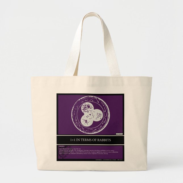 A Thinkbag Bag, of course Large Tote Bag (Front)