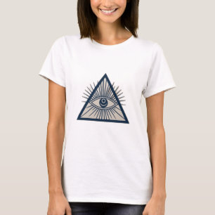 A third eye with radiating lines, T-Shirt