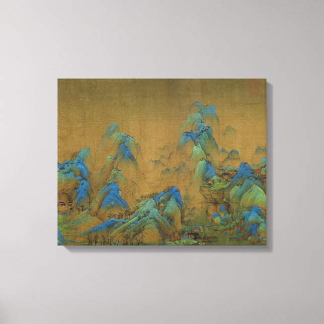 A Thousand Li of River and Mountains Wang Ximeng Canvas Print (Front)