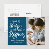 A thrill of Hope Blue Christmas Baby