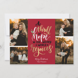 A Thrill of Hope Christmas Card