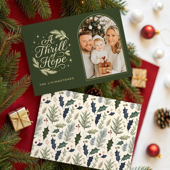 A Thrill of Hope Green & Gold Arch Photo Religious (Creator Uploaded)