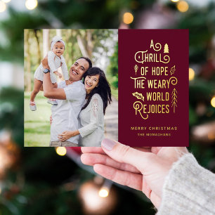 A Thrill of Hope   Modern Photo Christmas   