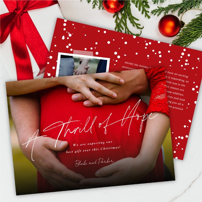 A Thrill of Hope Photo Pregnancy Announcement (Creator Uploaded)