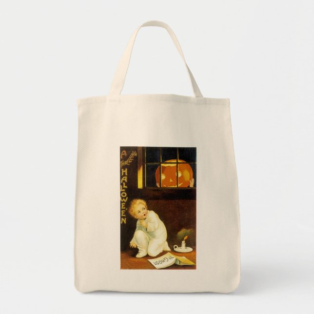 A Thrilling Halloween Tote Bag (Front)