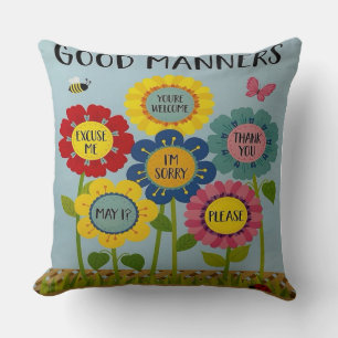A Throw Pillow for Well-Mannered Homes