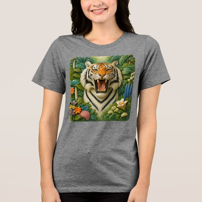A tiger Tri-Blend shirt (Front)