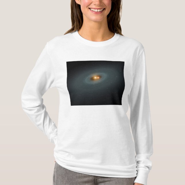 A tight pair of stars and a surrounding disc T-Shirt (Front)