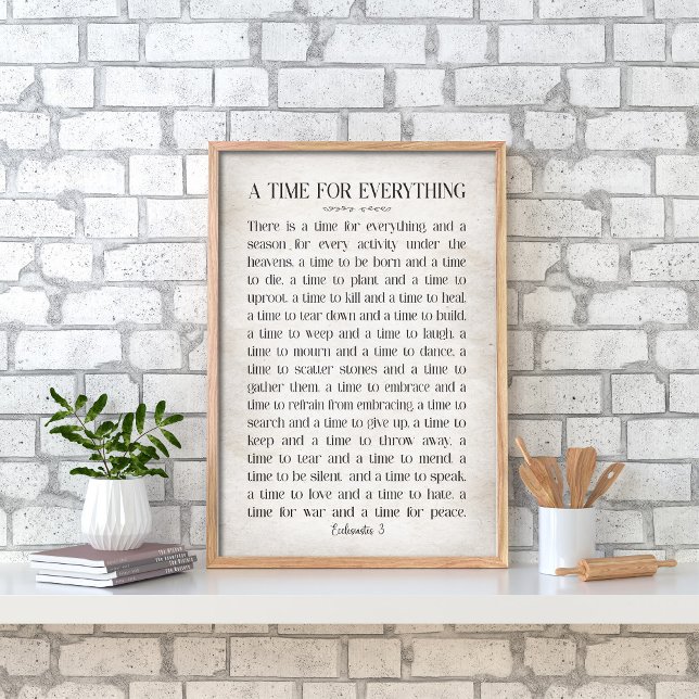 A Time for Everything Wall art from Ecclesiastes 3 (Creator Uploaded)
