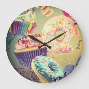 A time for Sweets Large Clock