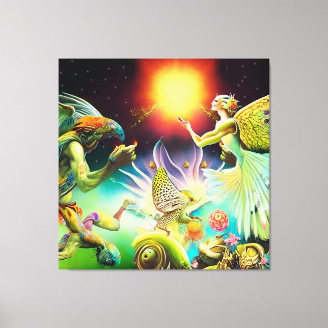 A Time of Recompense Oil Painting Canvas Print (Front)