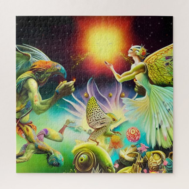 A Time of Recompense Oil Painting Jigsaw Puzzle (Vertical)