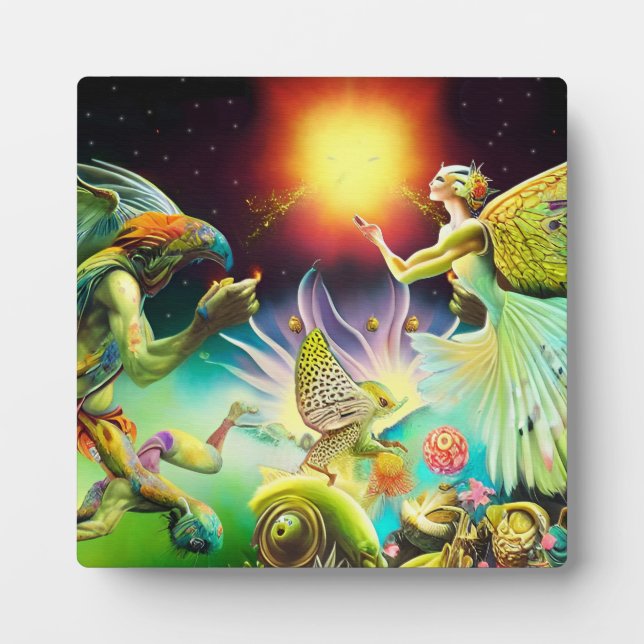 A Time of Recompense Oil Painting Plaque (Front)