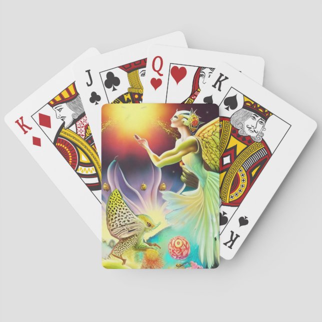 A Time of Recompense Oil Painting Playing Cards (Back)