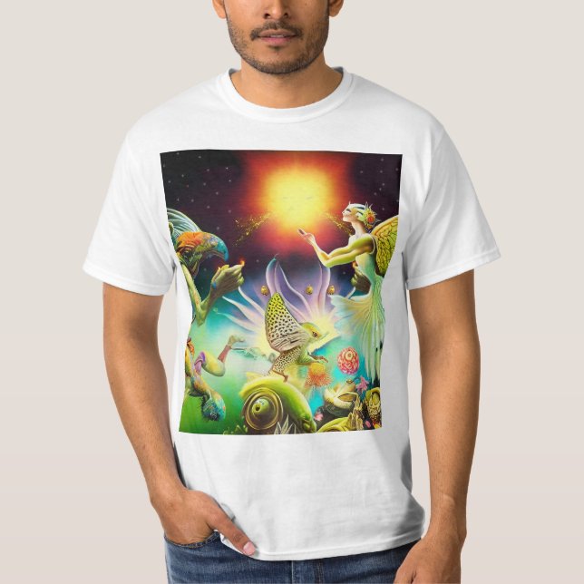 A Time of Recompense Oil Painting T-Shirt (Front)