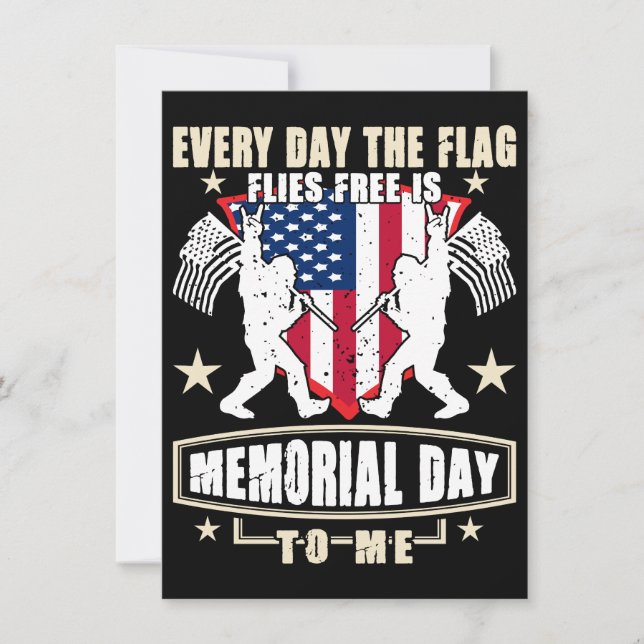 A Time To Honour America Heroes Invitation (Front)