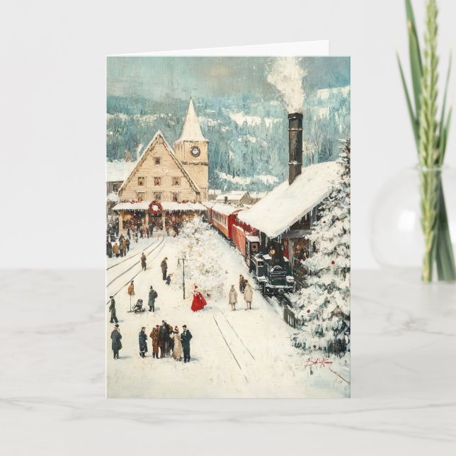 A Timeless Christmas Journey Card (Front)