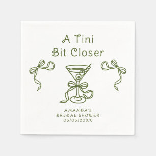 A Tini Bit Closer Bridal shower Napkin