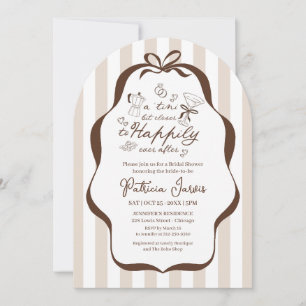 A Tini Bit Closer Espresso Cocktail Bridal Shower Invitation