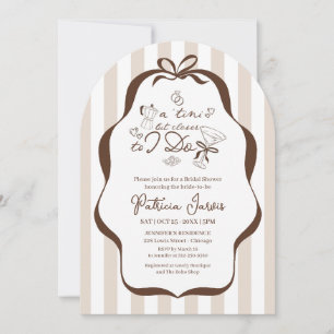 A Tini Bit Closer To I Do Cocktail Bridal Shower Invitation