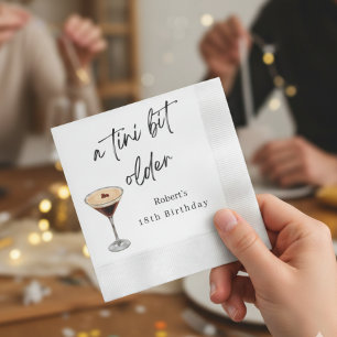 A Tini Bit Older 18th Birthday Party Napkins