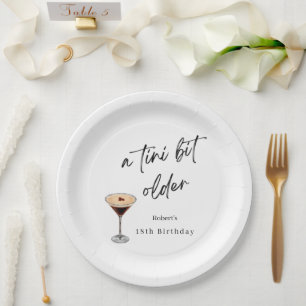 A Tini Bit Older 18th Birthday Party Plates