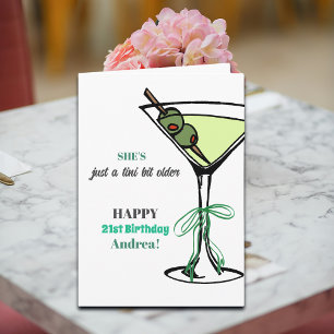 A Tini Bit Older 21st Birthday Card