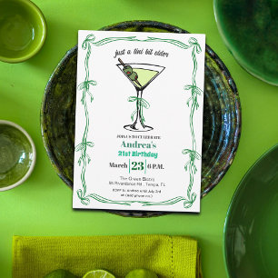 A Tini Bit Older 21st Birthday Party Invitation