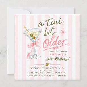 A Tini Bit Older 30th Birthday Invitation