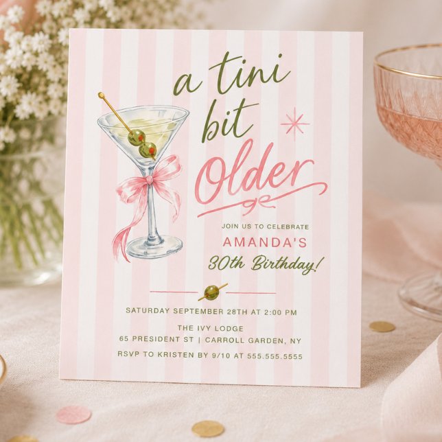 A Tini Bit Older 30th Birthday Invitation (Creator Uploaded)