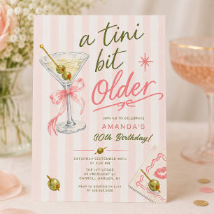 A Tini Bit Older 30th Birthday Invitation