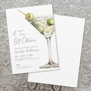 A Tini Bit Older Adult Birthday Party Invitation