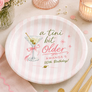 A Tini Bit Older Birthday Paper Plate