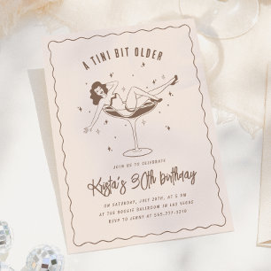 A Tini Bit Older Birthday Party Invitation