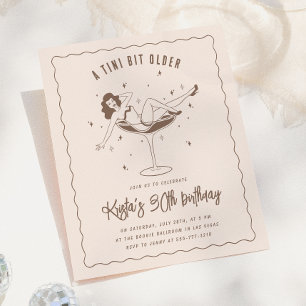 A Tini Bit Older Budget Birthday Party Invitation