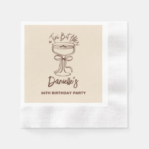 A Tini Bit Older Espresso Martini 30th Birthday Napkin
