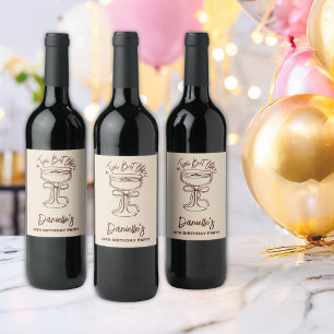 A Tini Bit Older Espresso Martini 30th Birthday Wine Label