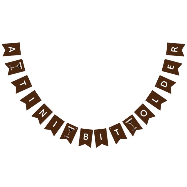 A Tini Bit Older, Espresso Martini Birthday Party Bunting (All)